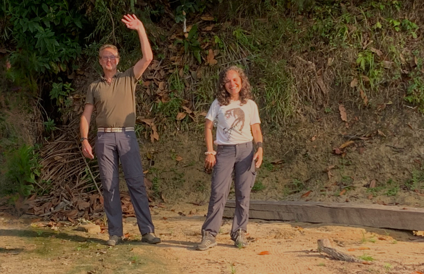 Liliana Jauregui and Coenraad Krijger in Surinam in 2023 Foto IUCN NL-header